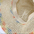 Boho Colorful Straw Hat - DippedShop Wholesale - #6403