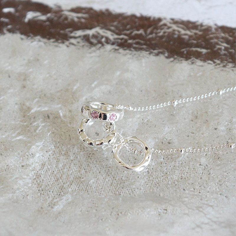 Gold Plated CZ Chain Necklace - DippedShop Wholesale - #2195
