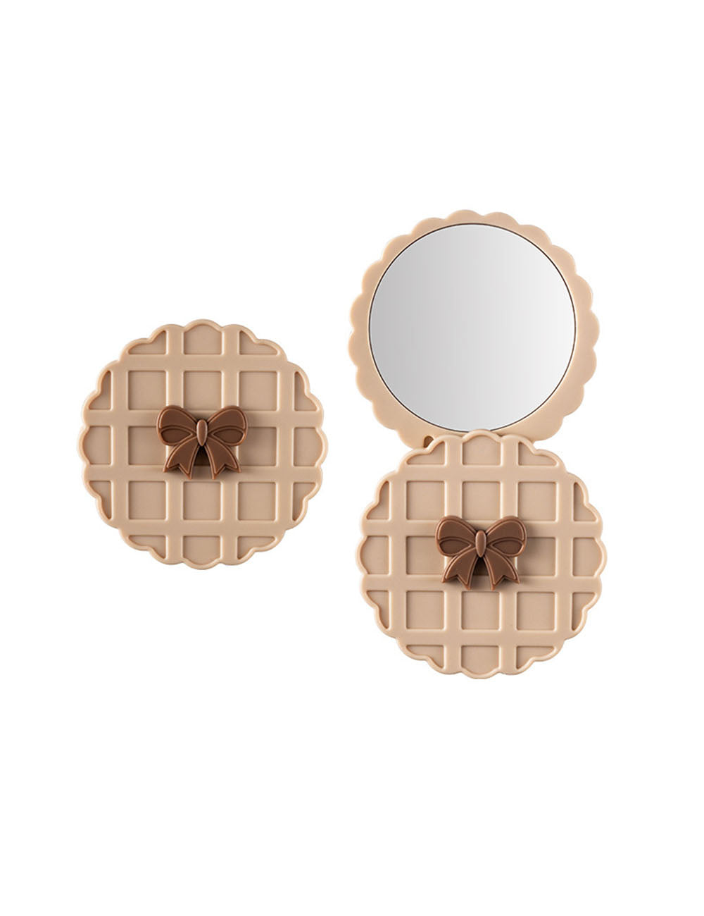 Bow Cute Rotating Portable Makeup Mirror DP25F406