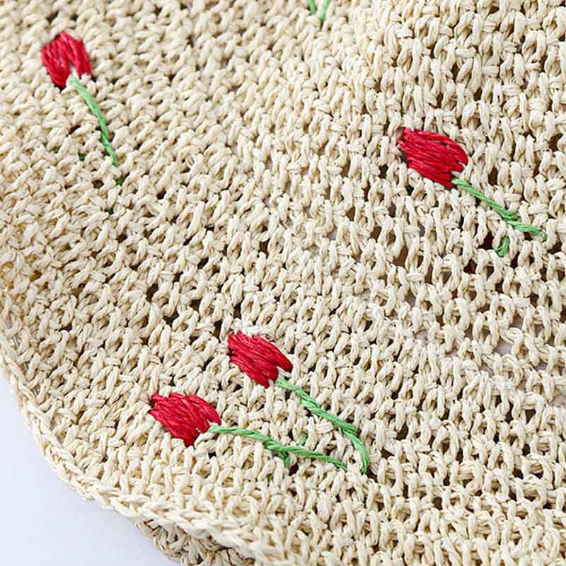 Cherry Crochet Foldable Hat - DippedShop Wholesale - #5603