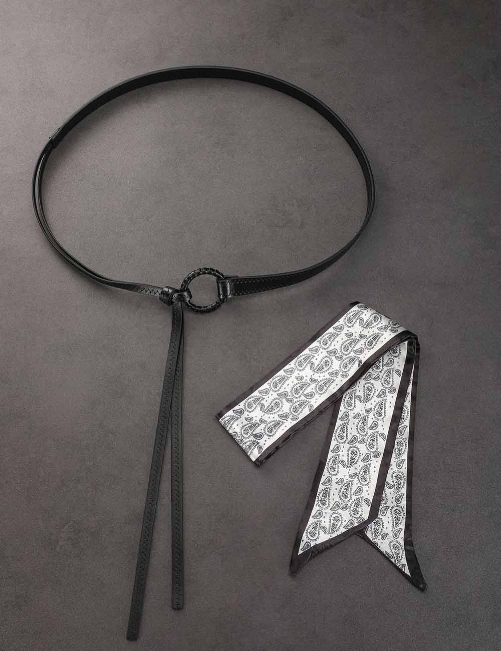 Punk Leather Paisley Belt - DippedShop Wholesale - #3379
