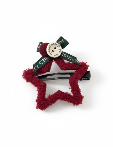 Simple Red Star Festival Hair Clip DP25G616