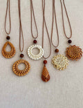 Vintage Straw Pendant Necklace - DippedShop Wholesale - #8163