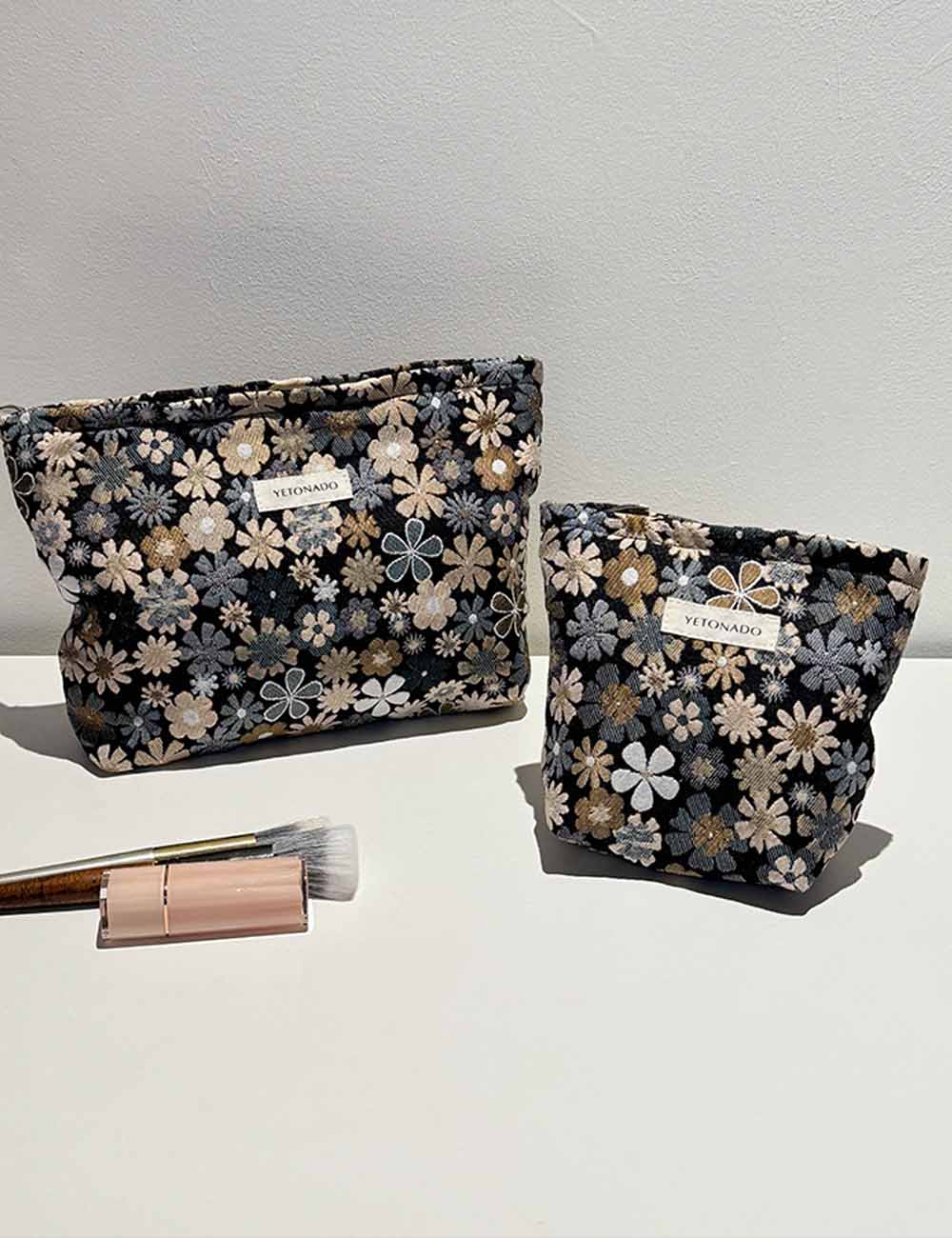 Jacquard Makeup Bag - DippedShop Wholesale - #3235