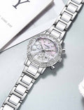 Luxury Diamond Chronograph Analog Quartz Watch MK2SSAS6W6JWA17