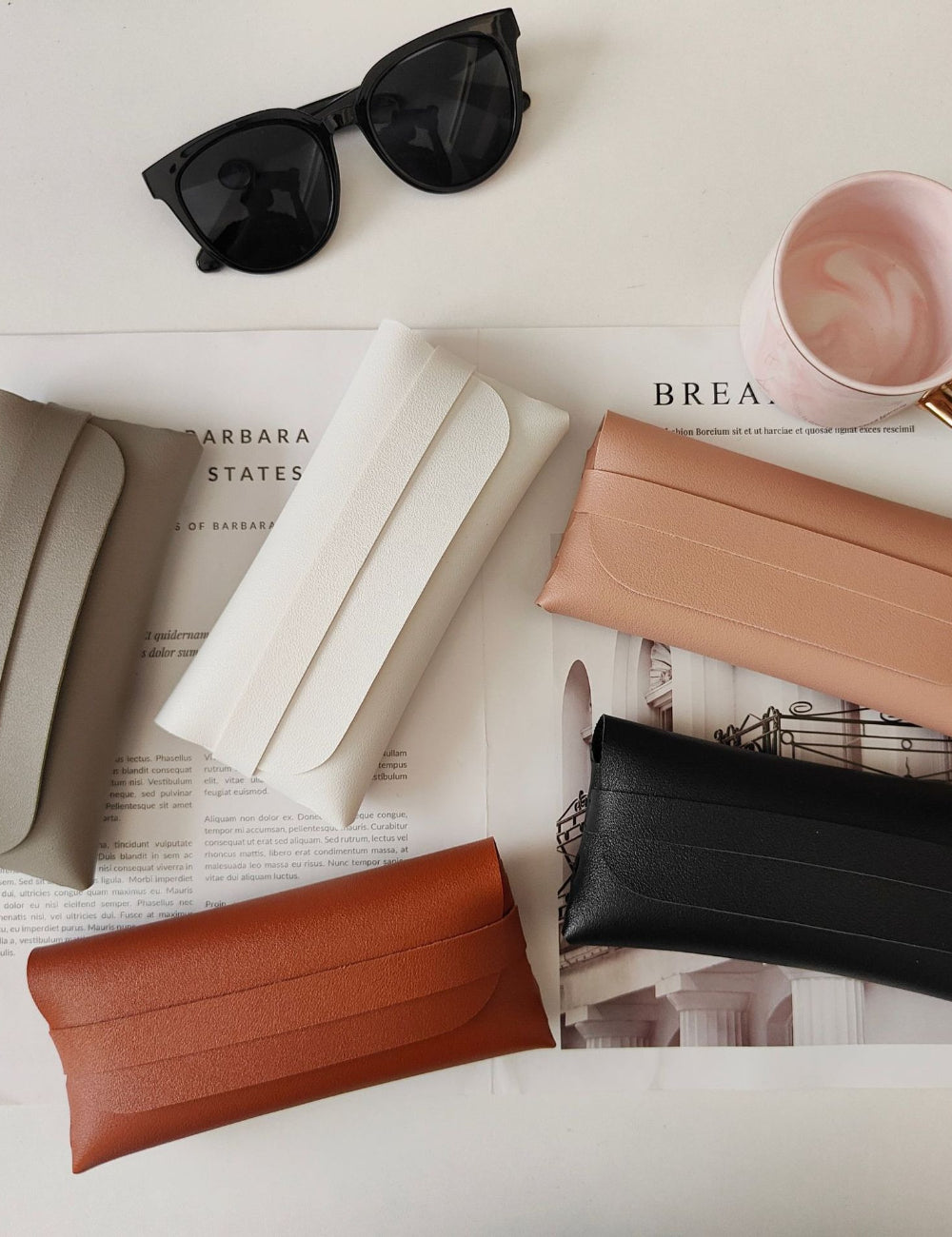 Solid Color Sunglasses Case - DippedShop Wholesale - #9491