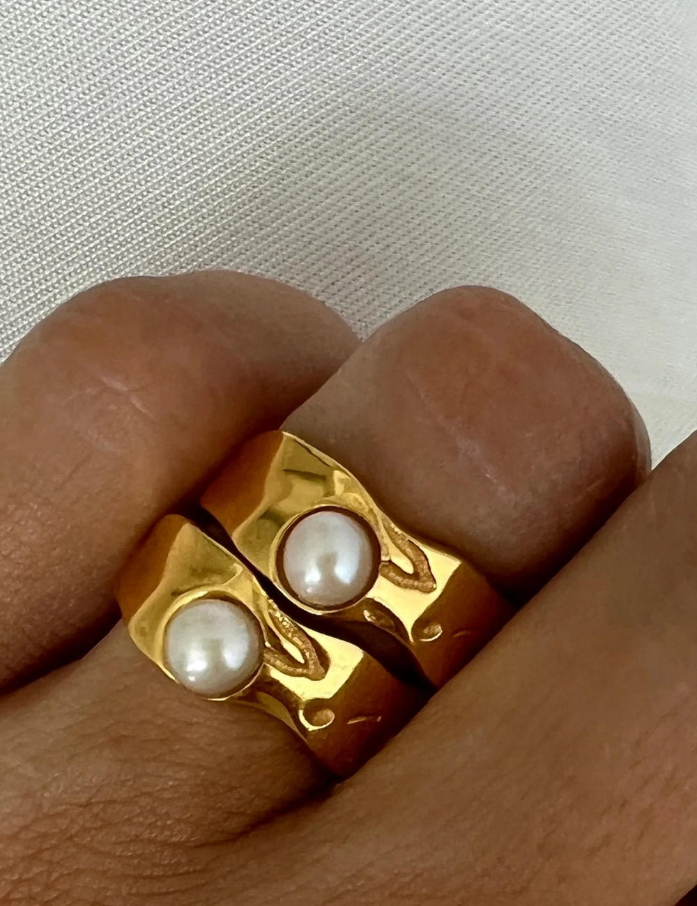 Irrrgular Pearl Vintage Ring DPJR63