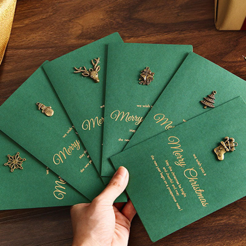 Gold Foil Merry Christmas Card With Envelope DP25H495