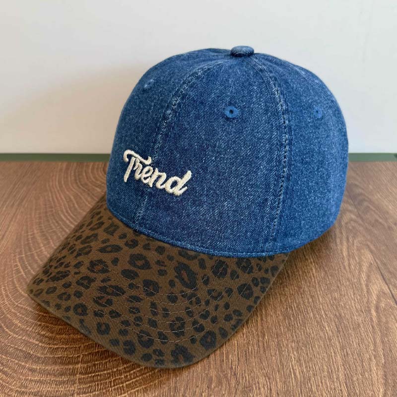 Retro Patchwork Leopard Print Embroidered Baseball Cap MK2BW6W6HAT84