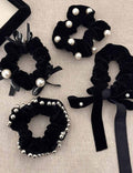 Velvet Pearl Hair Tie - DippedShop Wholesale - #2403