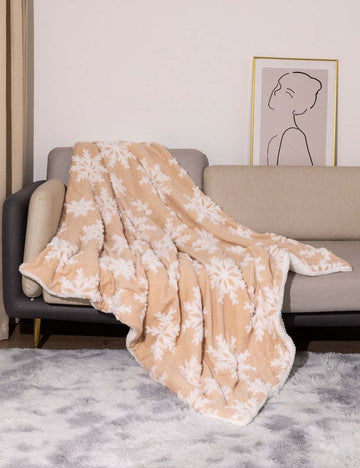 Christmas Fluffy Soft Snowflake Throw Blanket DP25E580