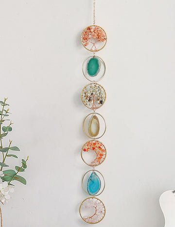 Agate Crystal Tree Suncatcher - DippedShop Wholesale - #3907