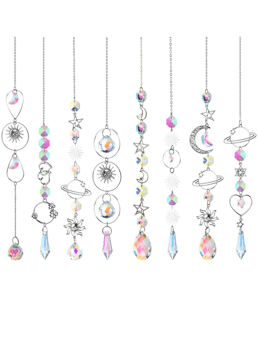 Moon Crystal Suncatcher - DippedShop Wholesale - #2355