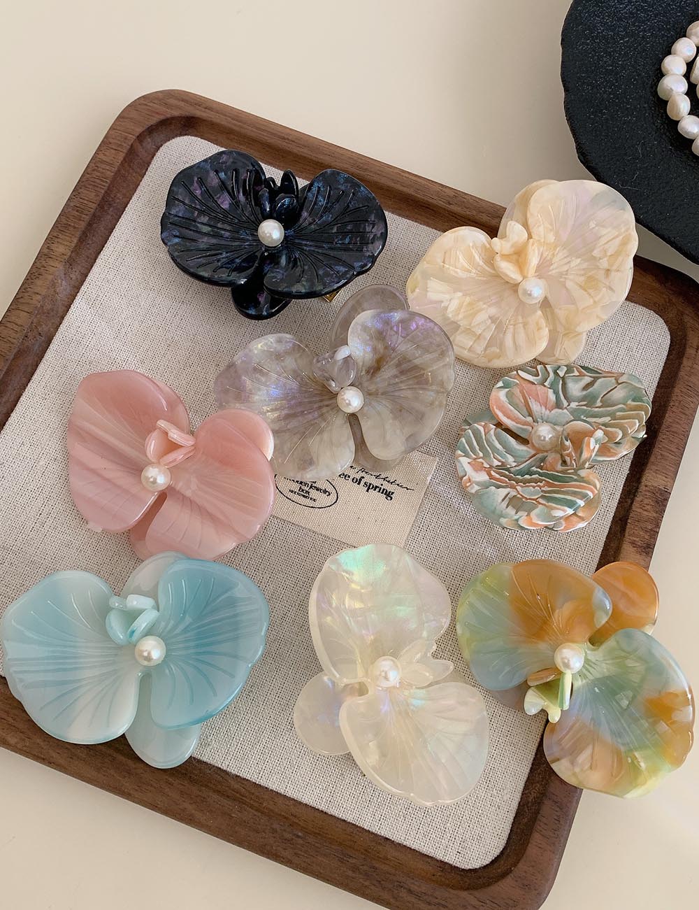 Orchid Pearl Hair Clips - DippedShop Wholesale - #8051