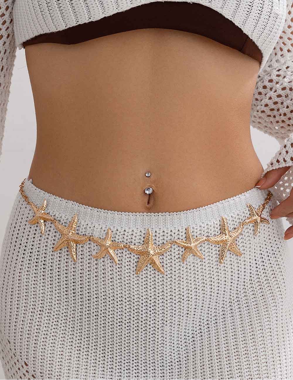 Sexy Gold Plated Starfish Flow - DippedShop Wholesale - #1971
