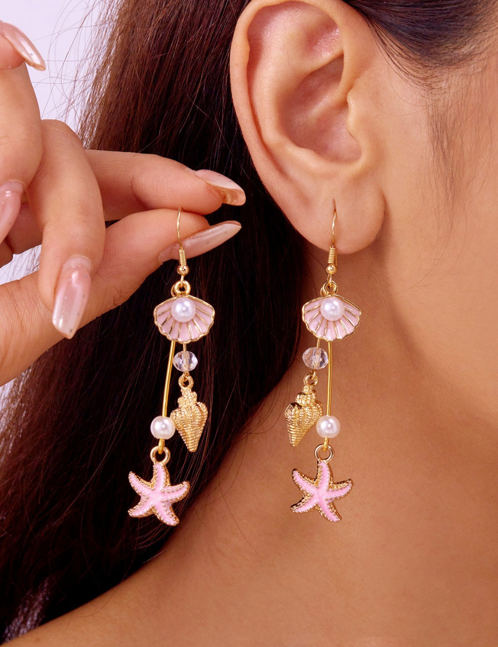 Shell Tassel Drop Earrings - DippedShop Wholesale - #1075