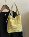 Casual Woven Bucket Bag - DippedShop Wholesale - #3187