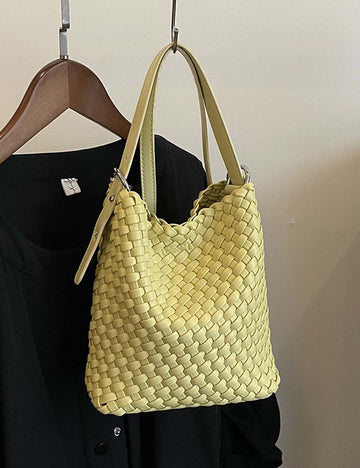 Casual Woven Bucket Bag - DippedShop Wholesale - #3187