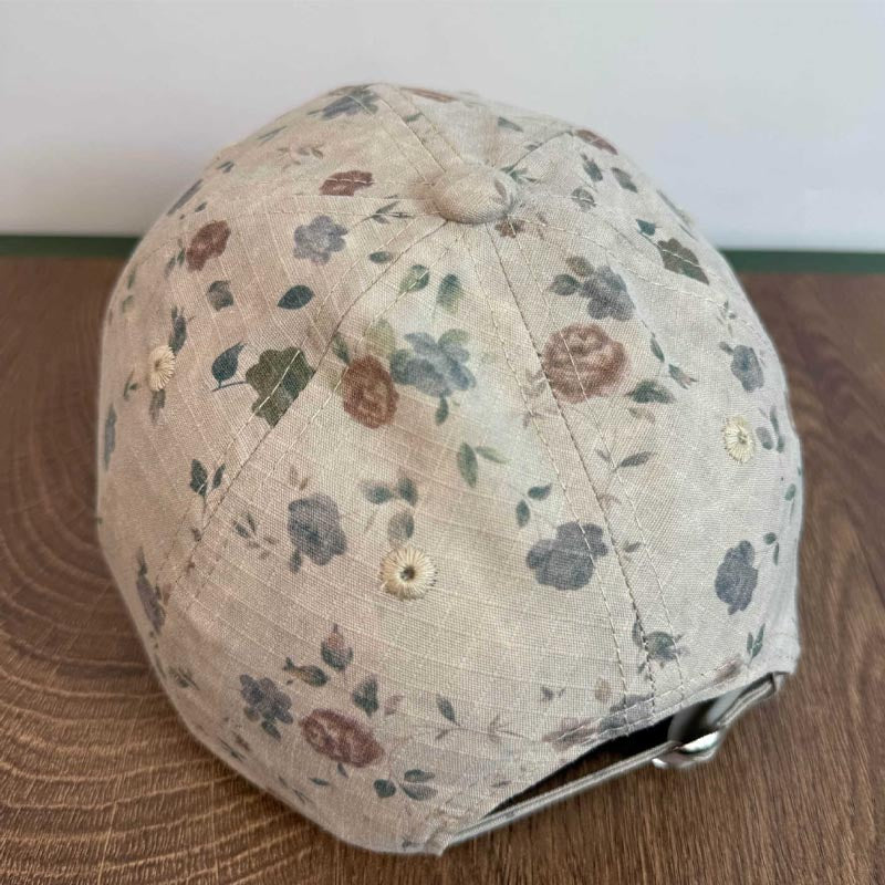 Fashion Floral Print Letter Embroidery Baseball Cap MK2BW6W6HAT86