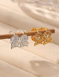 Hollow Gold Hoop Earrings - DippedShop Wholesale - #7763