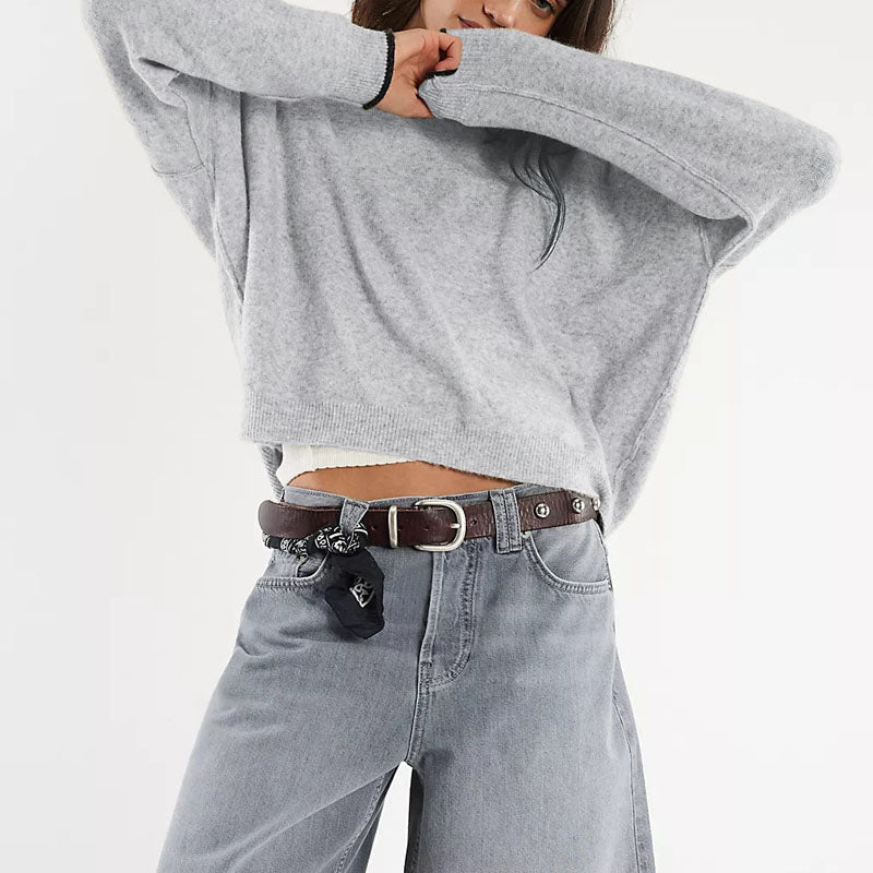 Trendy Crew Neck Long Sleeve Sweater DP25E517