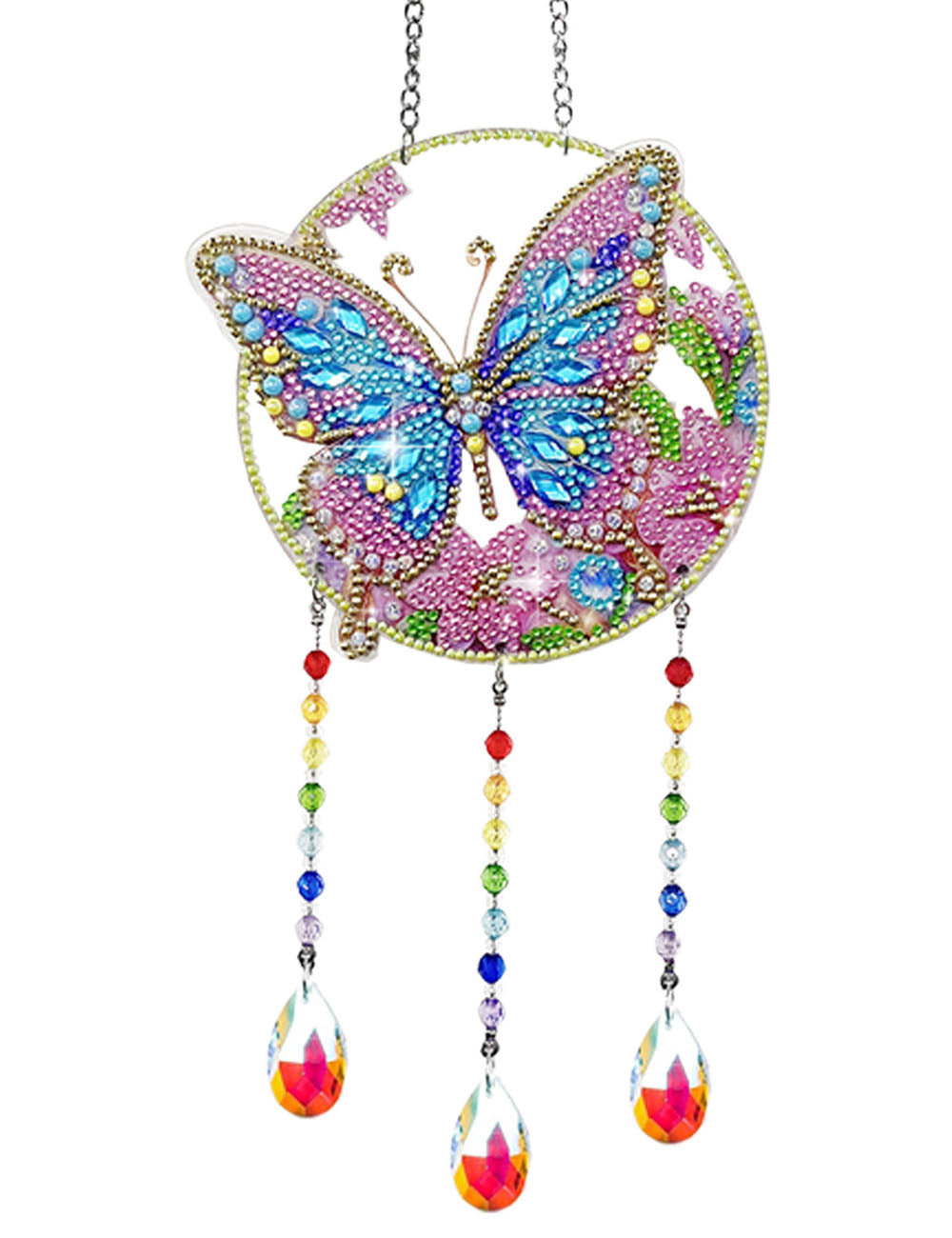 Butterfly Rhinestone Colorful Crystal Suncatcher DP25D686