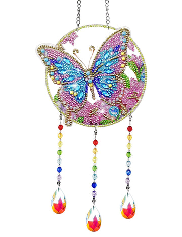 Butterfly Rhinestone Colorful Crystal Suncatcher DP25D686