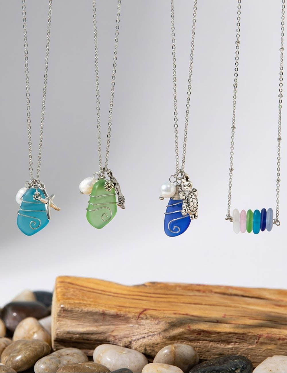 Ocean Pendant Beach Necklace - DippedShop Wholesale - #6323