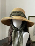 Elegant Wide Brim Straw Hat - DippedShop Wholesale - #2403