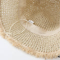 Wide Brim Straw Bucket Hat - DippedShop Wholesale - #5091