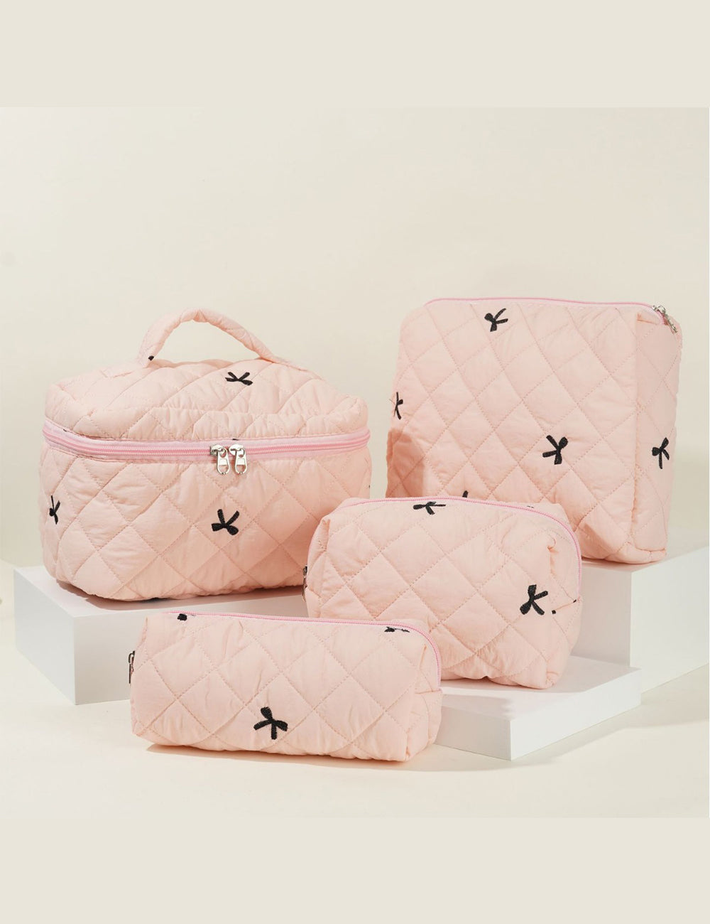 Bowknot Print Large Capacity Make Up Bag DPB0120