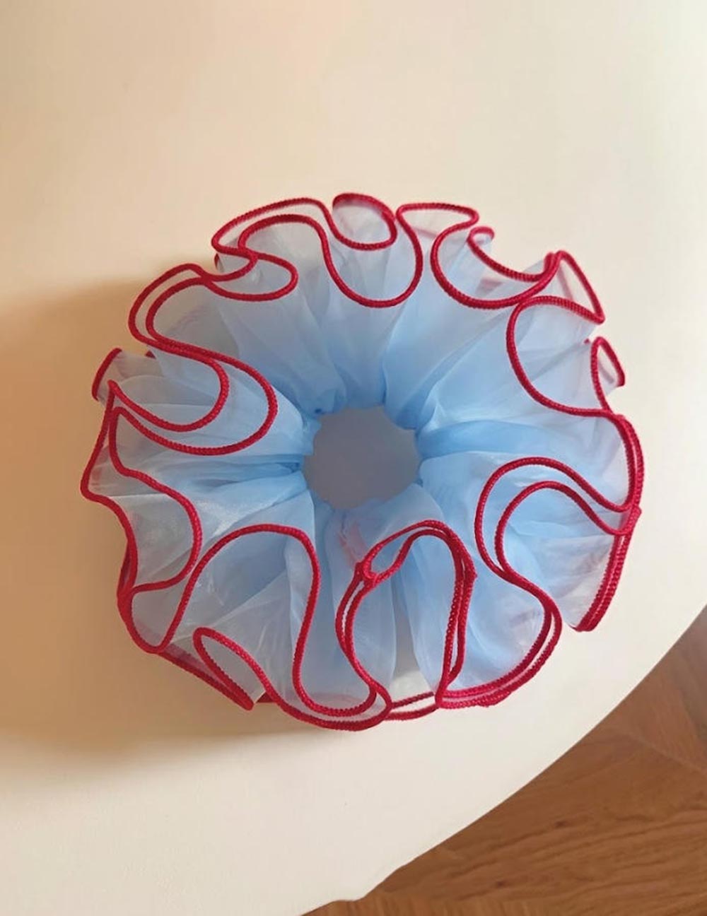 Blue Mesh Layered Scrunchies - DippedShop Wholesale - #8099