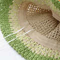Color Block Straw Hat - DippedShop Wholesale - #1491