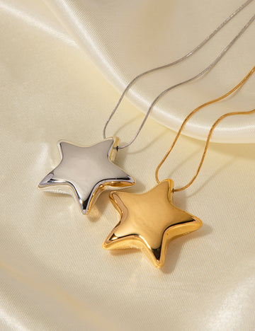 Star Titanium Pendant Necklace DPJN47