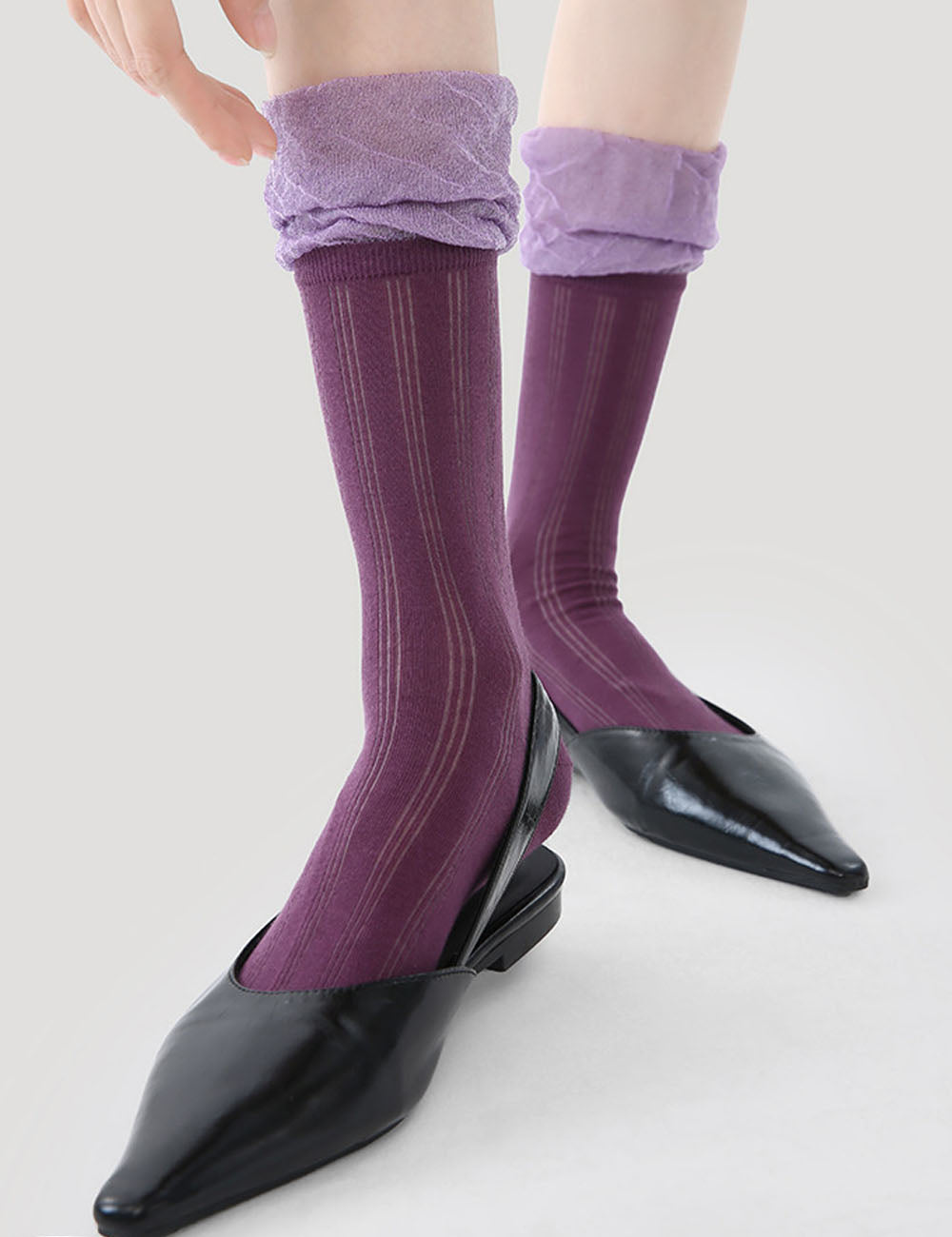 Color Block Lace Socks - DippedShop Wholesale - #1123