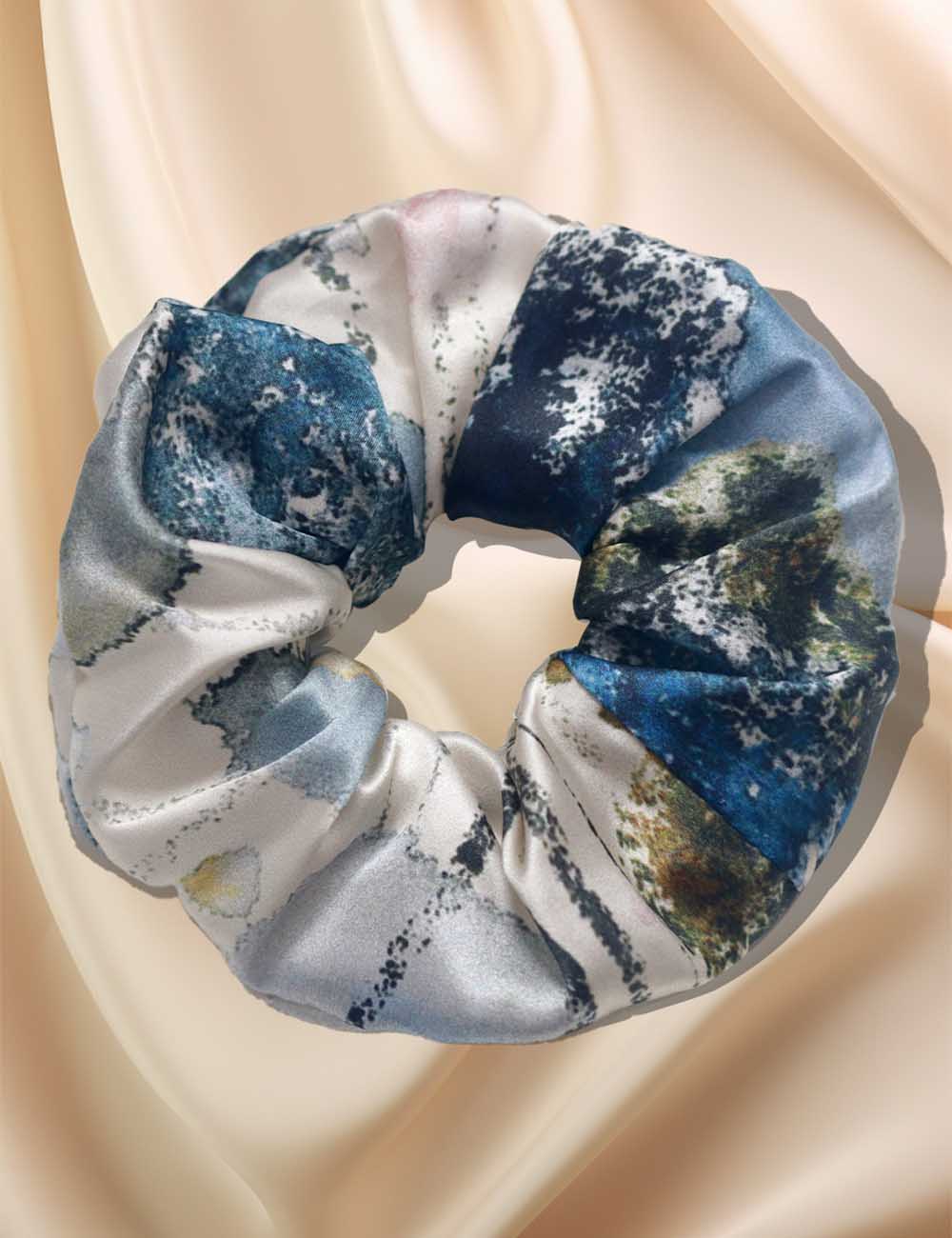 Soft Solid Color Satin Scrunchies Hair Tie DP25F955