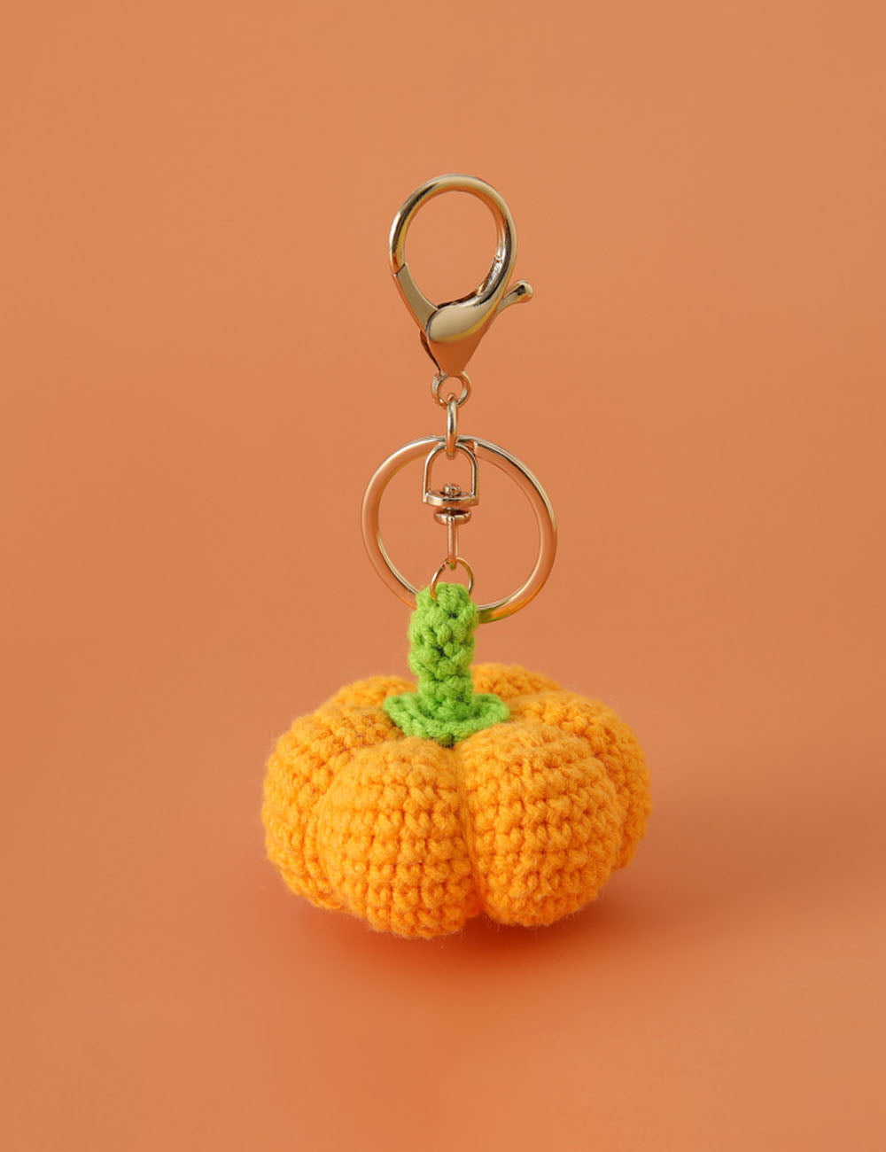 Hand-Crochet Pumpkin Keychain - DippedShop Wholesale - #8755
