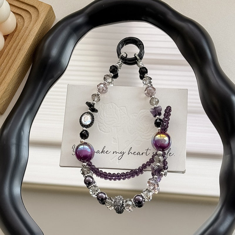 Colorful Sparking Crystal Beaded Phone Charm DP25C902