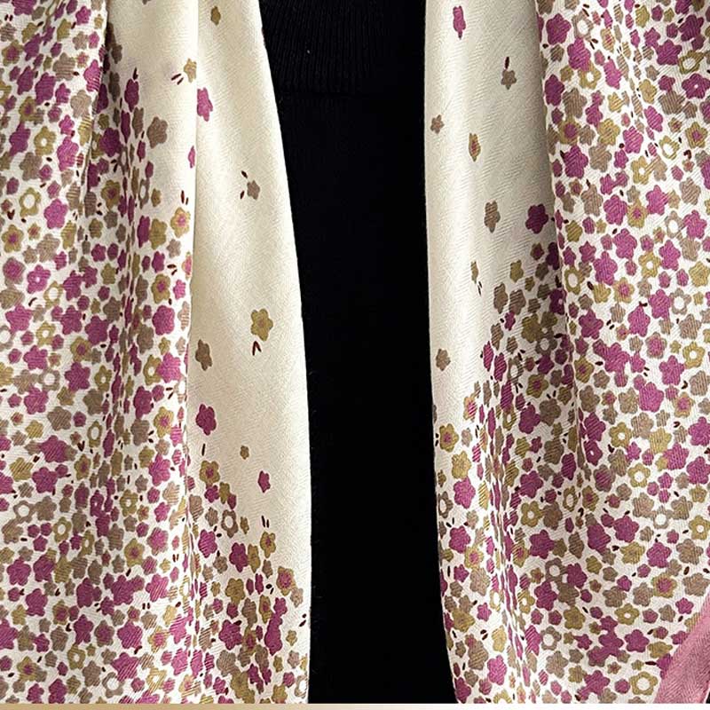 Floral Silk Square Scarf - DippedShop Wholesale - #4787
