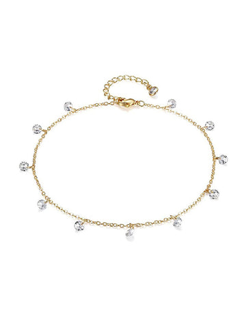 Trendy Rhinestone Gold Plated - DippedShop Wholesale - #3603