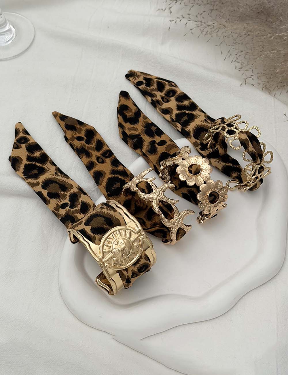 Vinatge Leopard Print Scarf Ho - DippedShop Wholesale - #9907