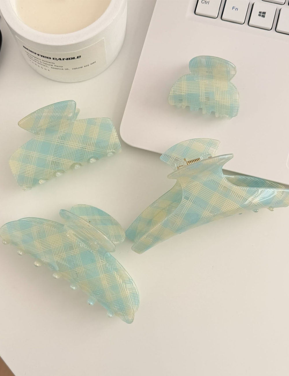 Striped Hair Claws - DippedShop Wholesale - #8595