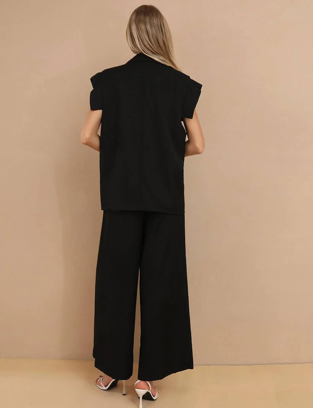 Sleeveless Vest and Pants Set - DippedShop Wholesale - #5171