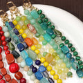 Vintage Agate Beaded Keychain - DippedShop Wholesale - #6003