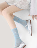 Minimalist Pearl Crew Socks - DippedShop Wholesale - #8355