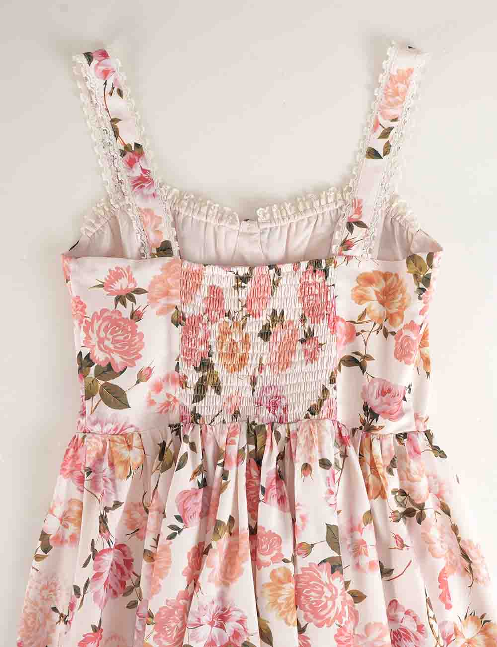 Floral Midi Corset Dress - DippedShop Wholesale - #4003