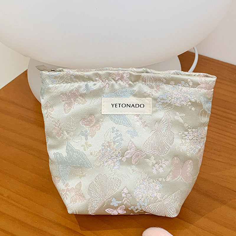 Butterfly Jacquard Makeup Bag - DippedShop Wholesale - #5427