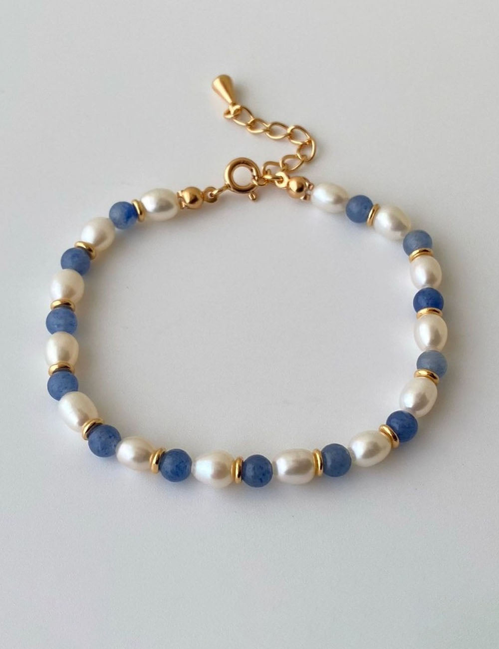 Pearl Beaded Chain Bracelet - DippedShop Wholesale - #0531