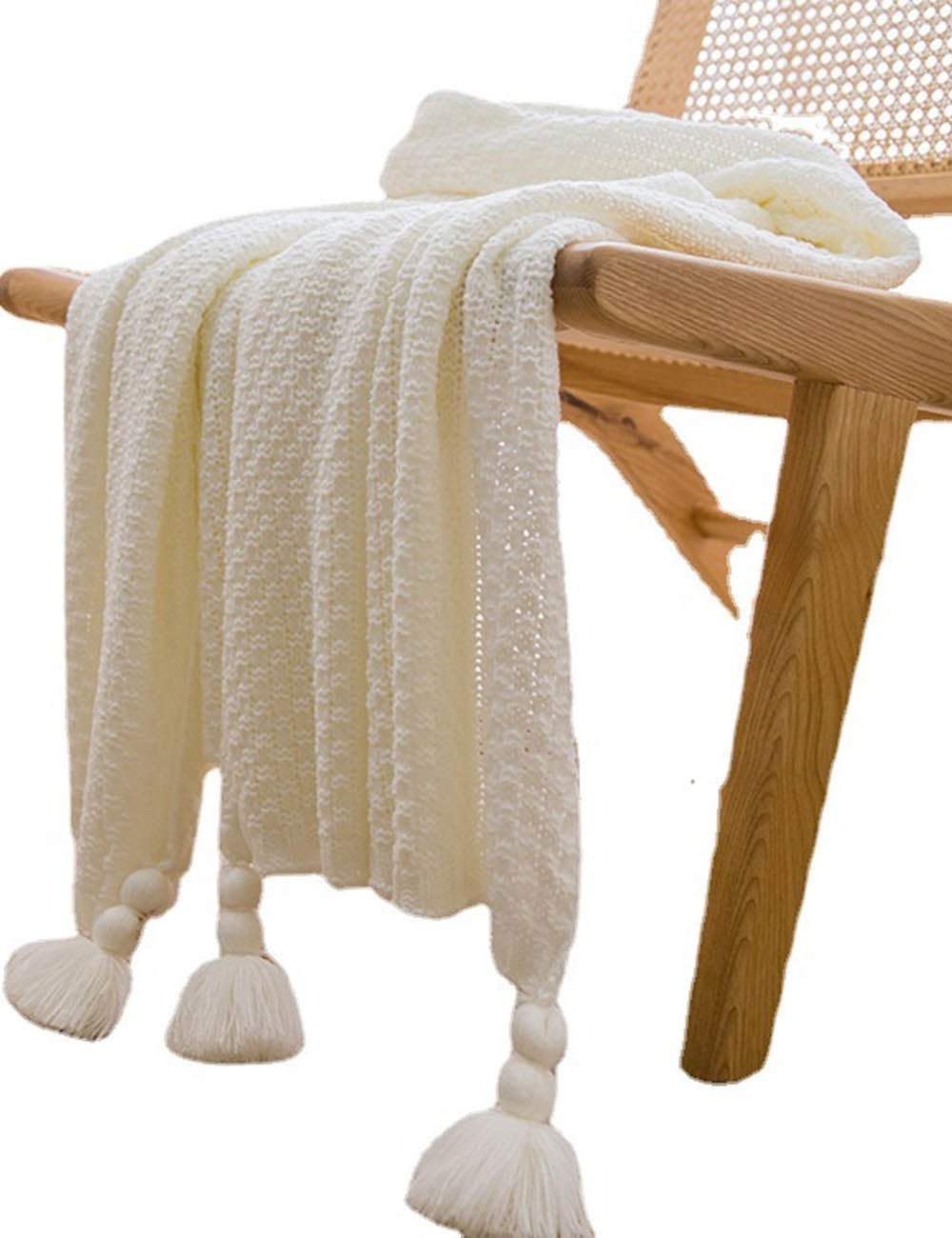 Simple Soft Cozy Tassel Blanket DP25E577