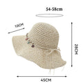 Solid Straw Sun Hat - DippedShop Wholesale - #7491